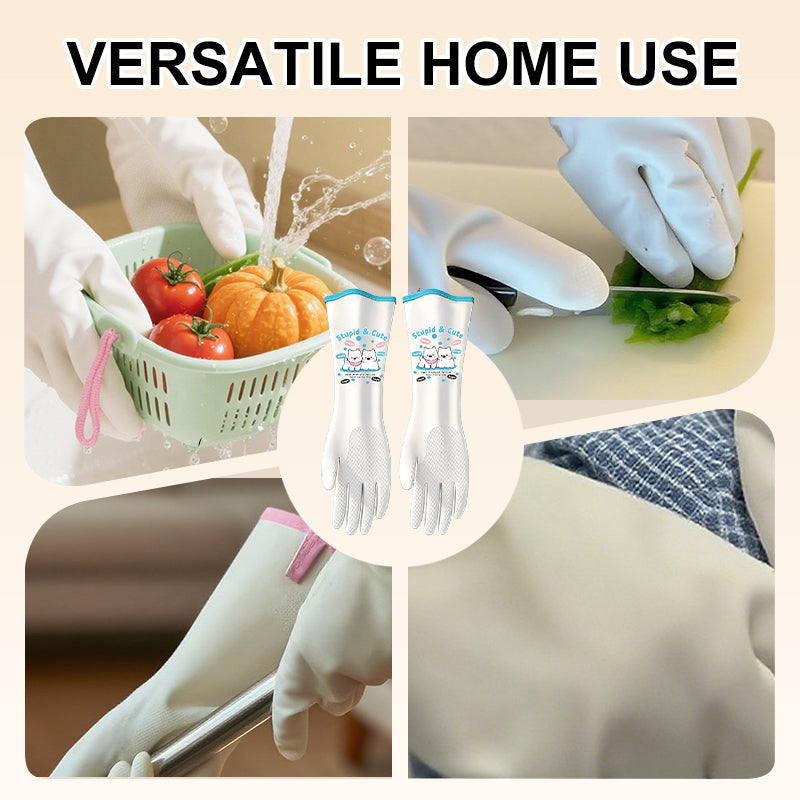 Long Waterproof Warm Cleaning Gloves
