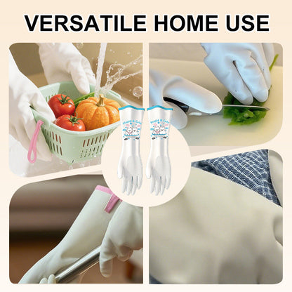 Long Waterproof Warm Cleaning Gloves