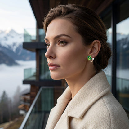 🍀Four-Leaf Clover Huggie Hoop Earrings