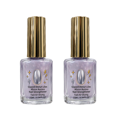 📢📢Hot Sale: Buy 1 Get 1 Free！！⏰Lilac Glossy Mirror Nail Strengthener