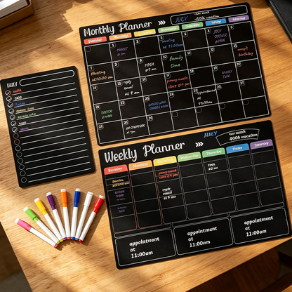 🎉 2026 Sale — Over 28 900 Sold!🧲 Magnetic Fridge Calendar Planner Set with Markers