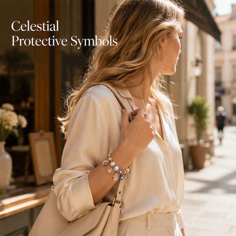 ⏳Limited-time 50% off⏰Celestial Sun Moon Charm Bracelet💫☄️