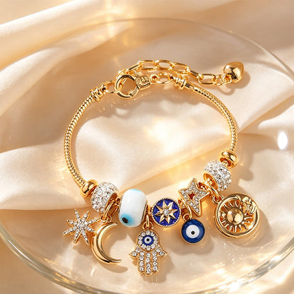 ⏳Limited-time 50% off⏰Celestial Sun Moon Charm Bracelet💫☄️