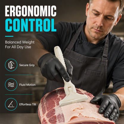🥩🔥 Stainless Steel Meat Scraper – Easy Fat & Fascia Removal Tool for Beef & Pork 🔪✨