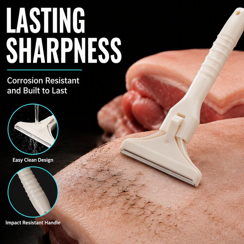 🥩🔥 Stainless Steel Meat Scraper – Easy Fat & Fascia Removal Tool for Beef & Pork 🔪✨