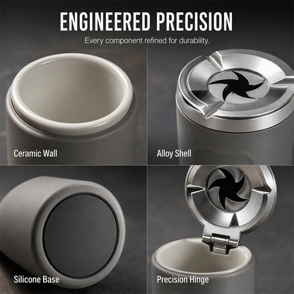 🎉 2026 Sale Rotating Car Ashtray with Ceramic Inner Liner