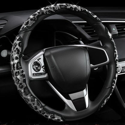Sparkly Rhinestone Steering Wheel Cover