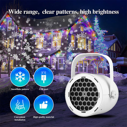 🎅16-Pattern USB Christmas Projector Light