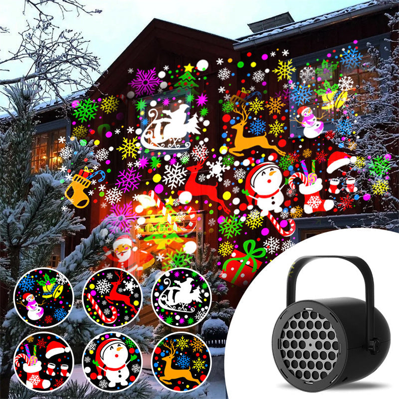 🎅16-Pattern USB Christmas Projector Light