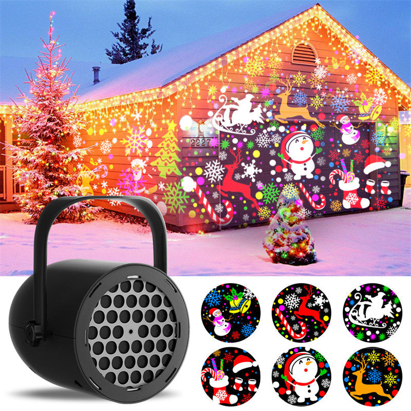 🎅16-Pattern USB Christmas Projector Light