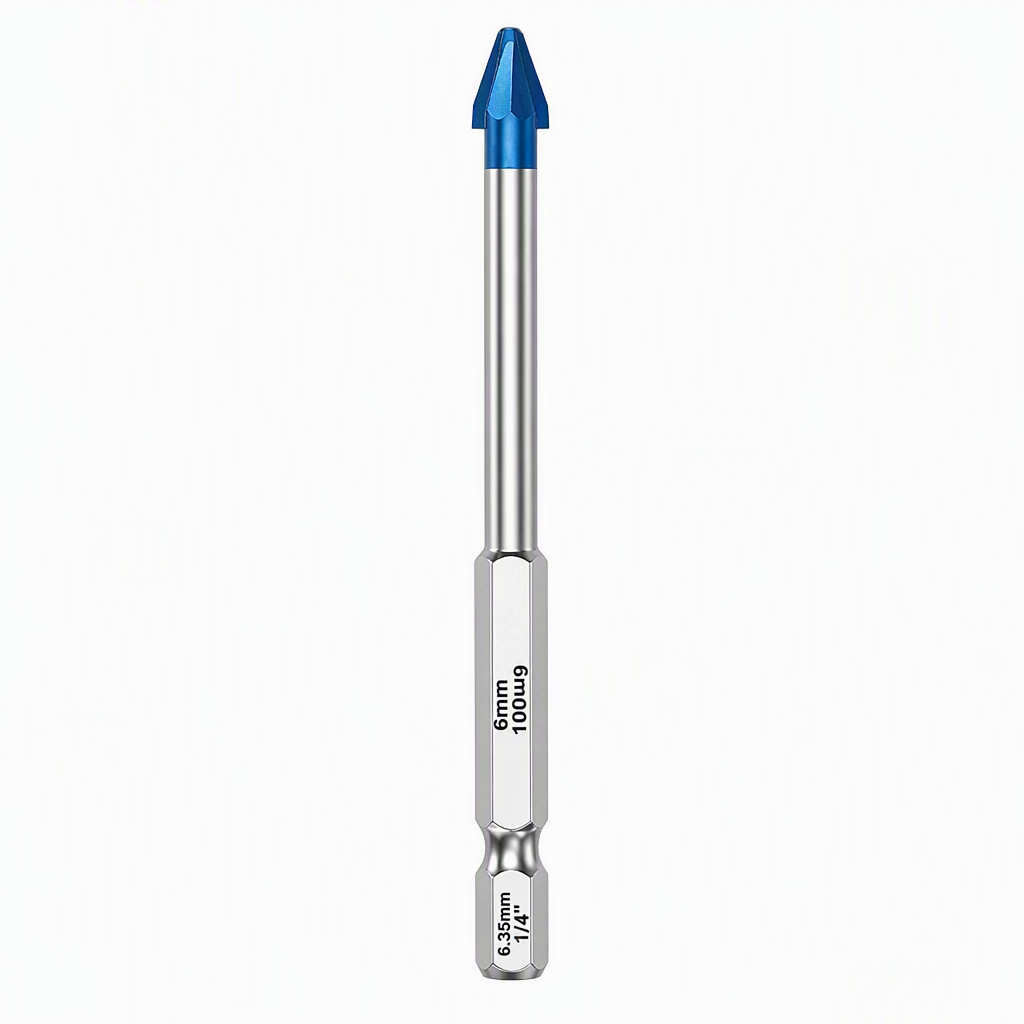 Hex Shank Carbide Eccentric Drill Bit – Crack-Free, Sharp Tip, Multi-Surface ✨
