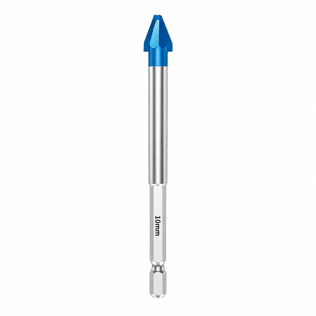 Hex Shank Carbide Eccentric Drill Bit – Crack-Free, Sharp Tip, Multi-Surface ✨