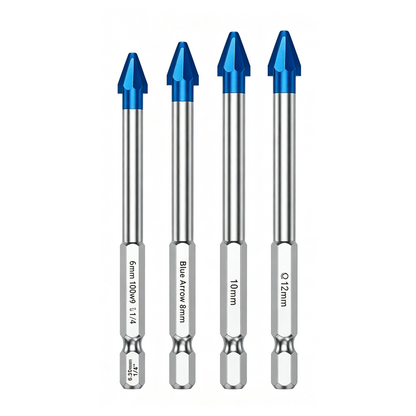 Hex Shank Carbide Eccentric Drill Bit – Crack-Free, Sharp Tip, Multi-Surface ✨