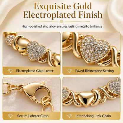 Classic Heart Shape Jewelry 4-Piece Set📿💍💖