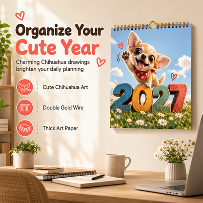 Chihuahua 12-Month Calendar – Cute & Decorative
