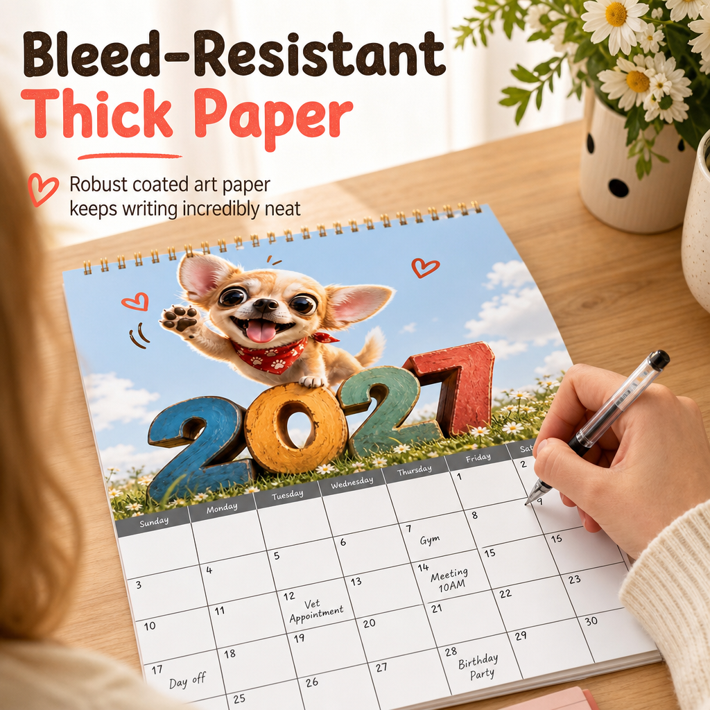 Chihuahua 12-Month Calendar – Cute & Decorative