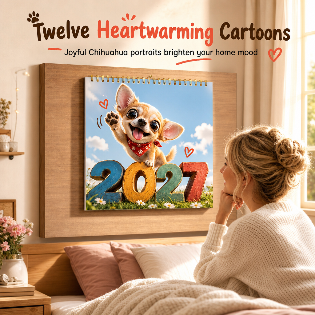 Chihuahua 12-Month Calendar – Cute & Decorative