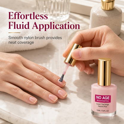 Glossy Nude Pink Nail Ridge Filler and Smoothing Liquid for Uneven Nails 12ml