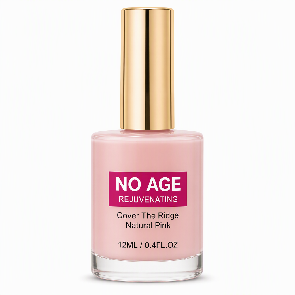Glossy Nude Pink Nail Ridge Filler and Smoothing Liquid for Uneven Nails 12ml