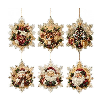 Christmas DIY Diamond Painting Ornaments Kit | Sparkly Handmade Tree Decor