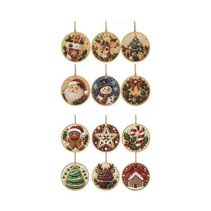 Christmas DIY Diamond Painting Ornaments Kit | Sparkly Handmade Tree Decor